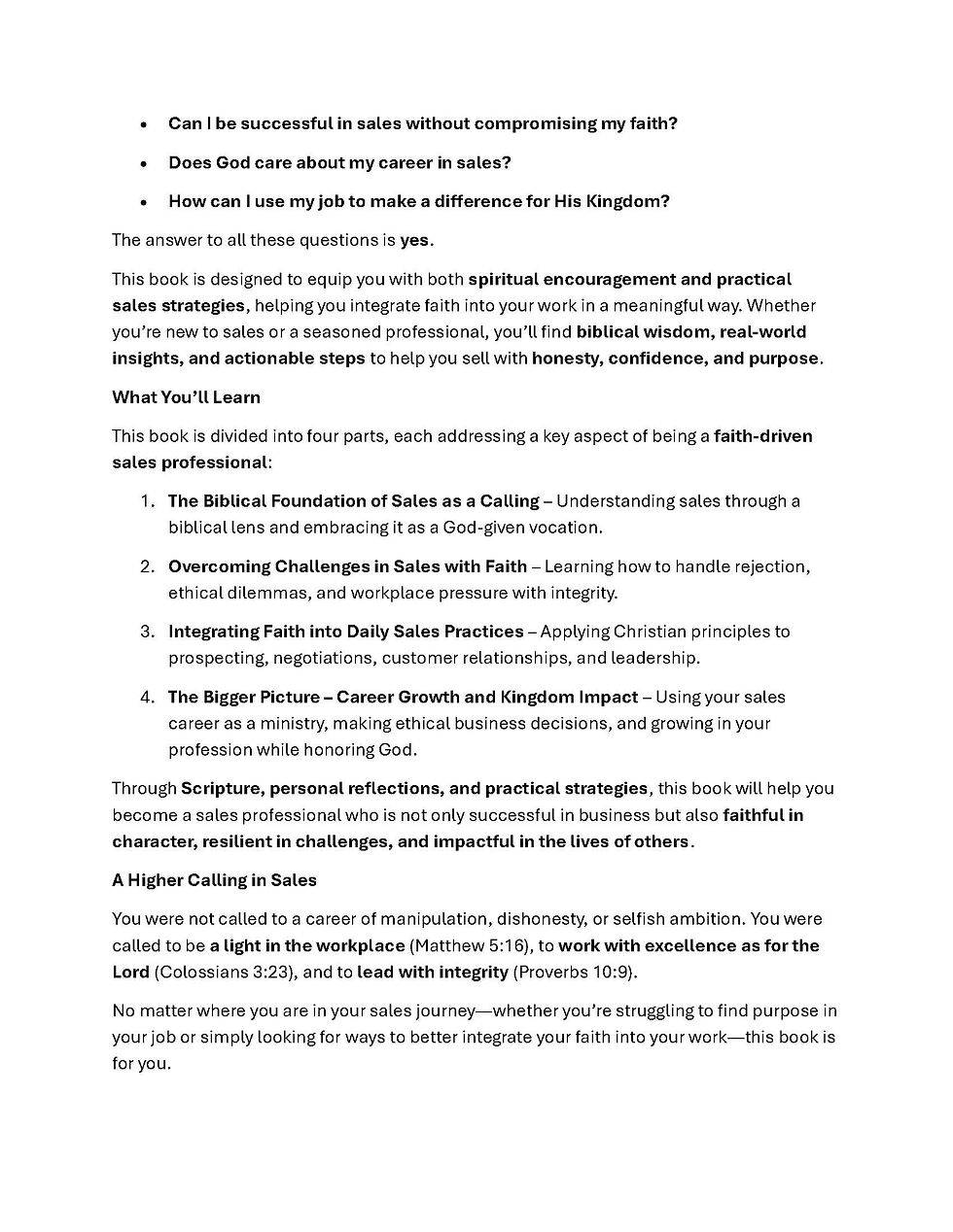 Thumbnail: SALES - The Divine Purpose of the Sales Professional