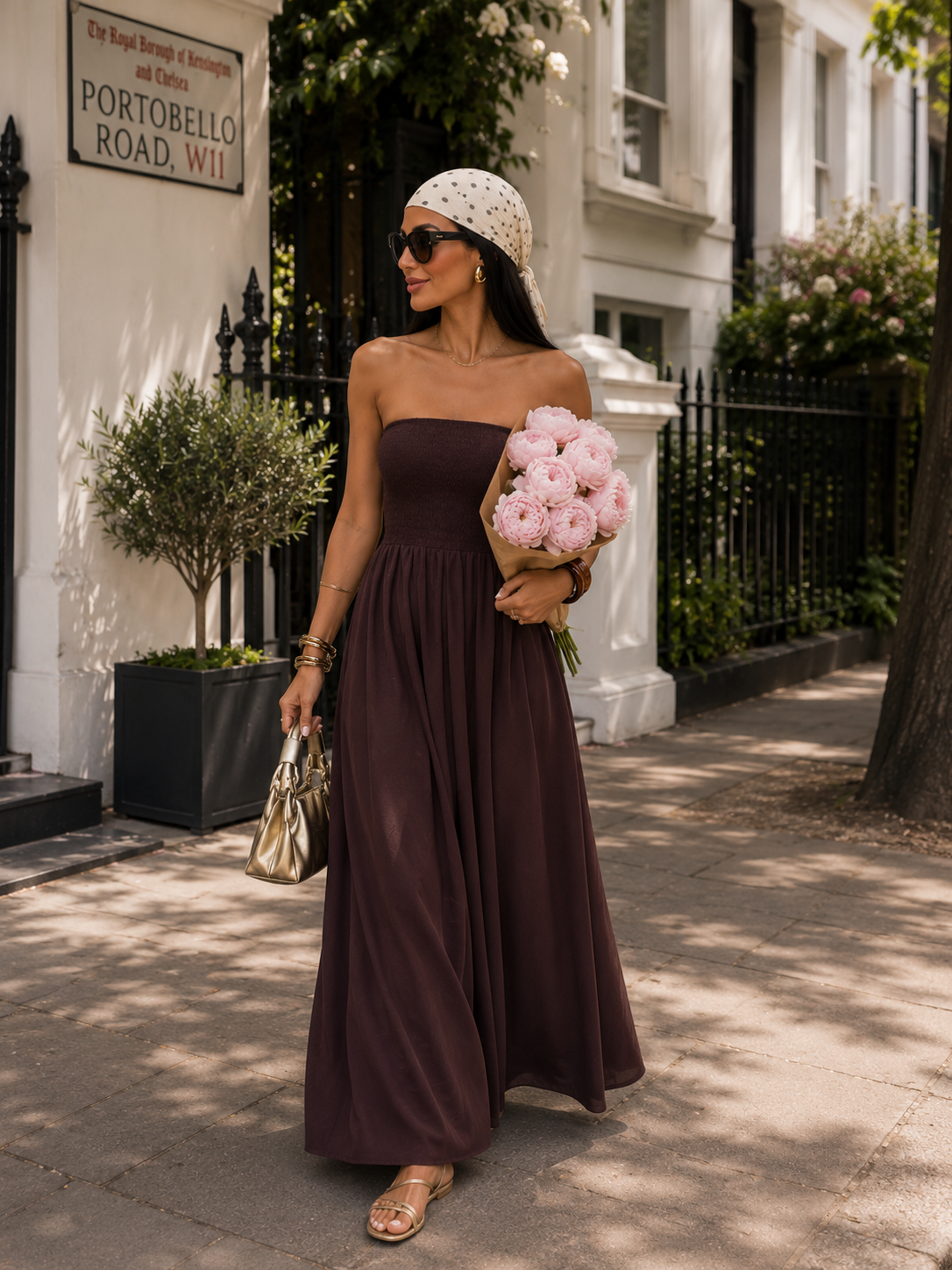 Aurora Strapless Maxi Dress