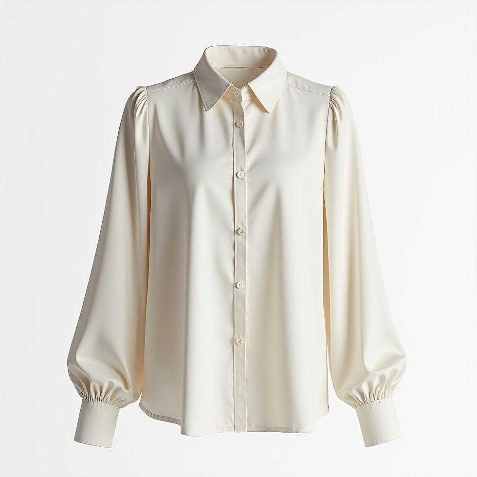 Blusa Seda Manga Longa