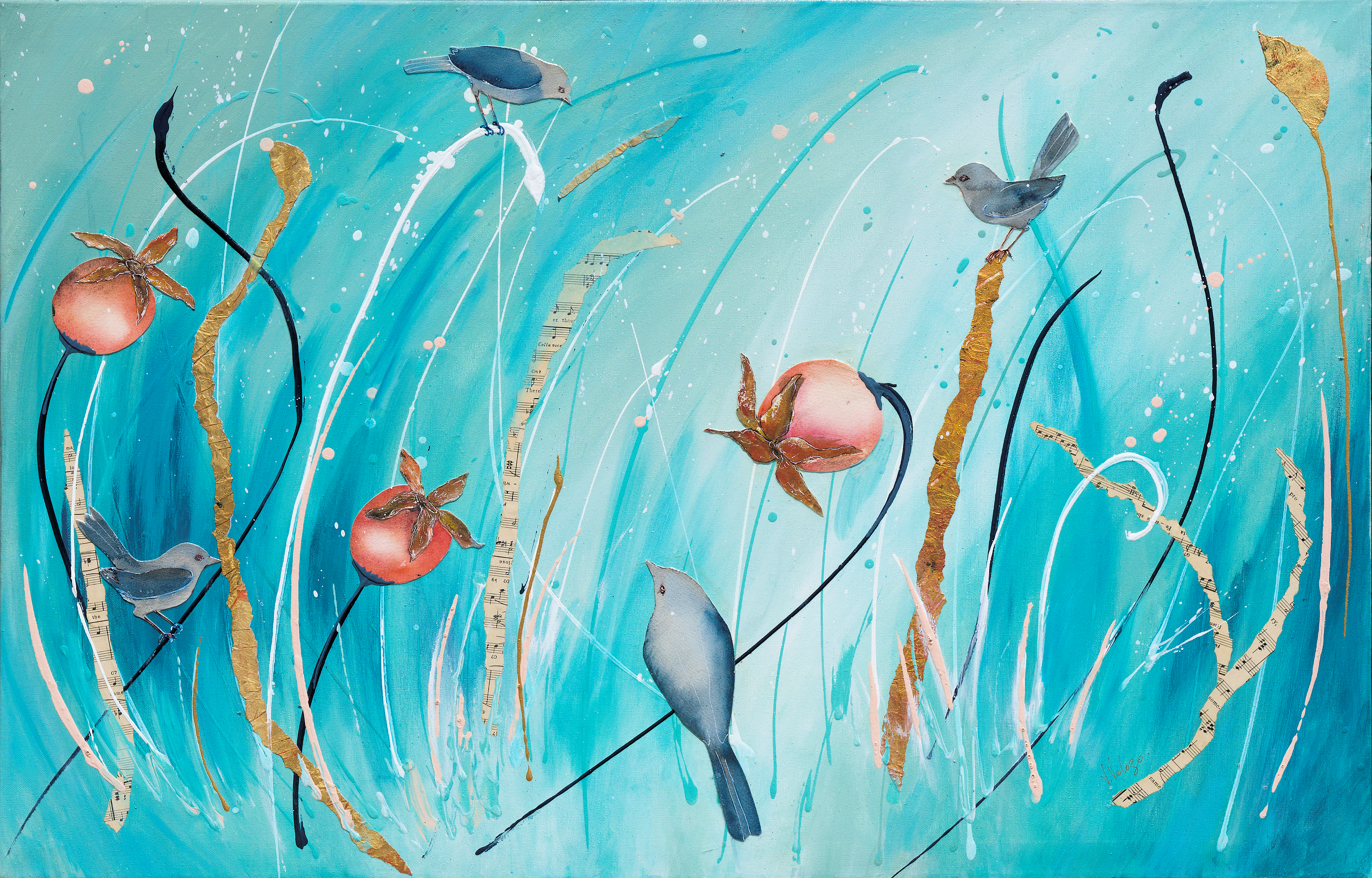 Reflectivity 90 x 60 victoria velozo oil