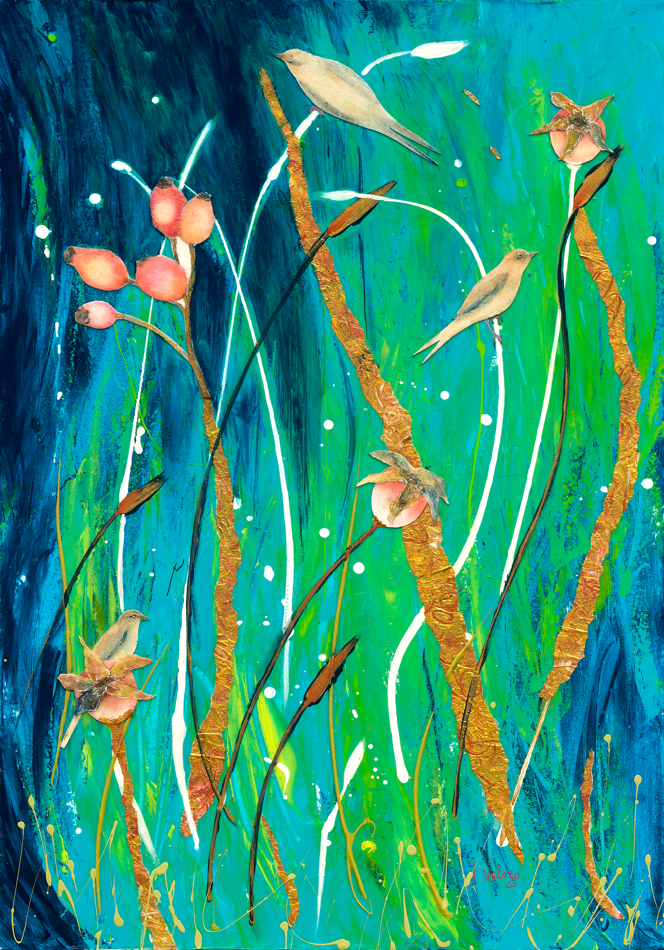 Wild Heart 50 x 75 victoria velozo oil