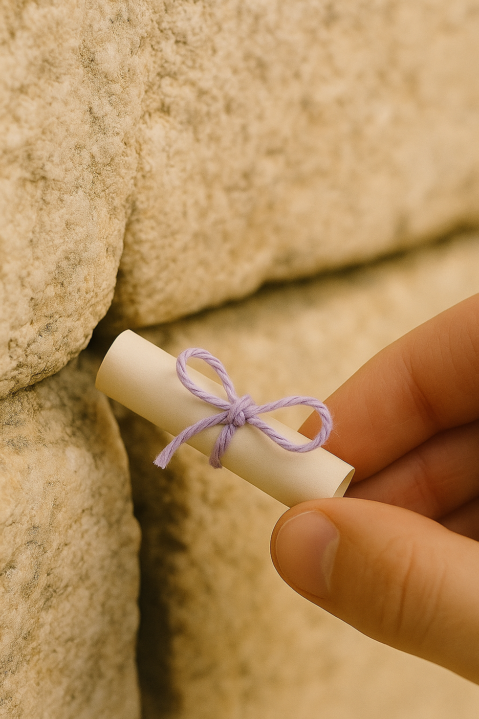 Thumbnail: Pettek — Hand-Delivered Parchment Note to the Western Wall