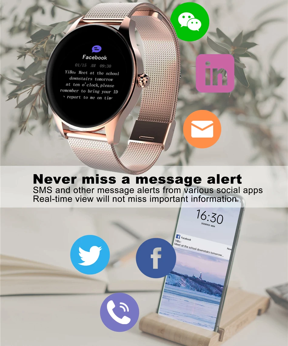 Women's Men's Smart Watch Bluetooth Call Full Touch Fitness GPS Track
