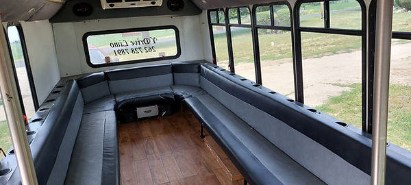 Inside of the #8 Party Bus