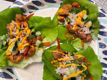 Thai Chicken lettuce wraps