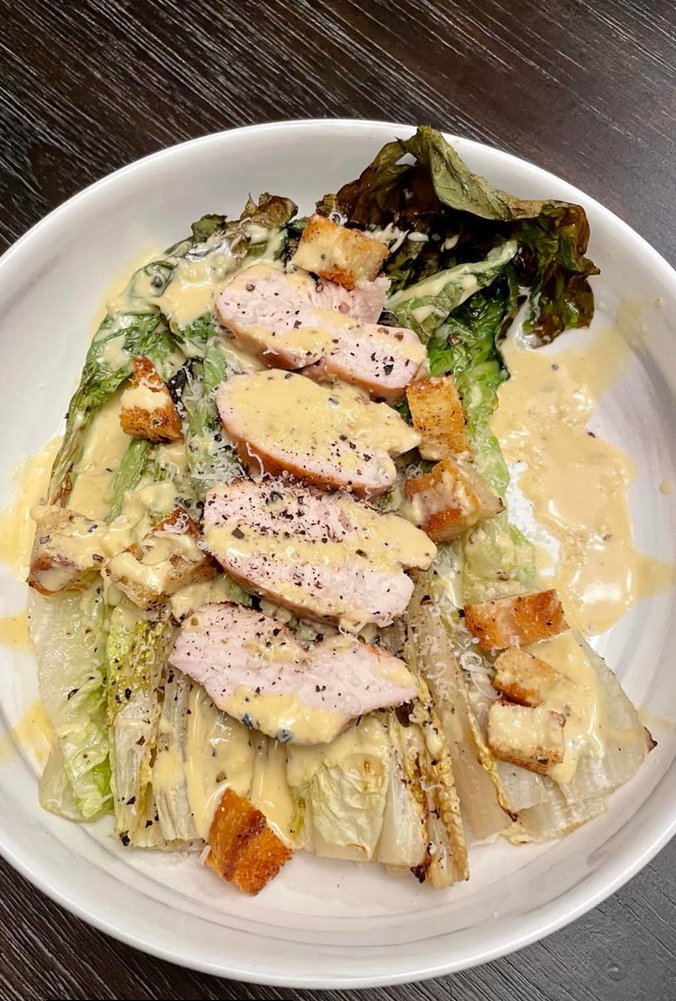 Grilled Romaine Cesar Salad