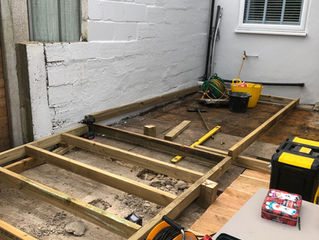 Large decking area