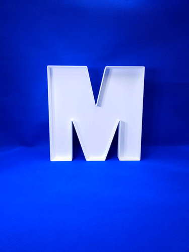 3D printed fillable letter M | Prime3DPrime3D