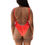 Thumbnail: RED SWIMSUIT ON THE MODEL BACK VIEW 