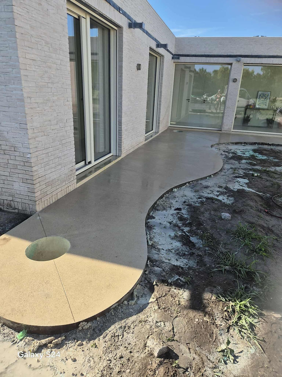 Uitgewassen betonvloeren