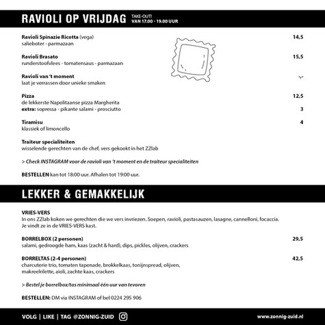 Traiteur menu