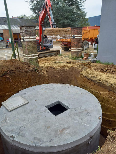 Terrassen, parkings en opritten