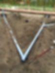Plaatsen van vuil en sanitair water en regenwater in pvc buis (4)