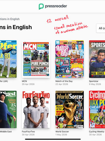 PressReader sports section