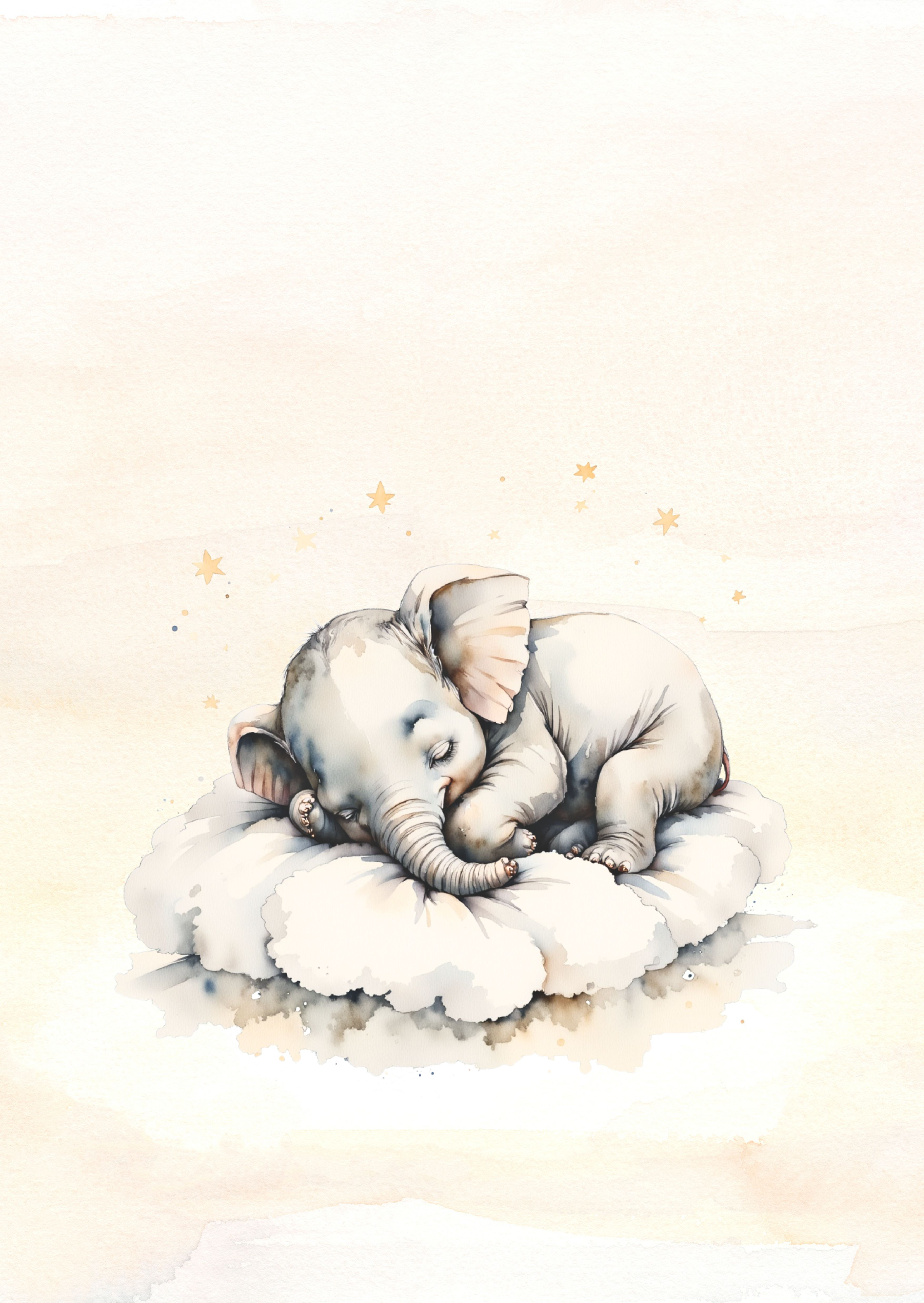 Poster elefant 2 st