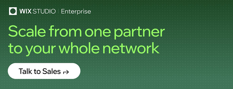 Talk to the Wix Enterprise team about your partner websites