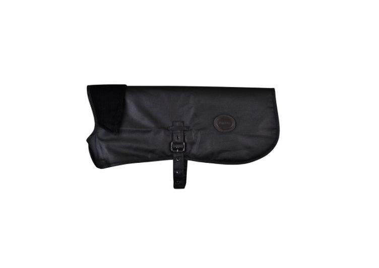 BARBOUR BLACK WAX DOG COAT