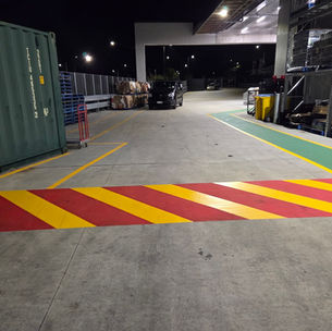 Painted safety walkway