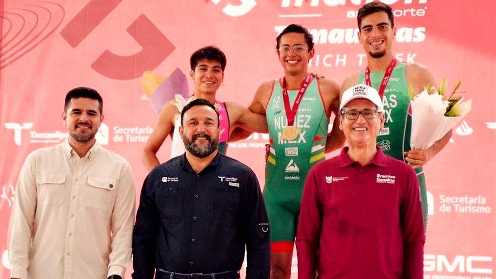 Eduardo Núñez y María Fernanda Salazar se adueñan del Triatlón Tamaulipas Ichich Tenek 2026