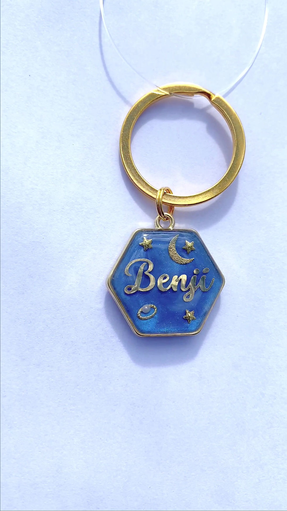Miniatura: Medaglietta in Resina: Esagono