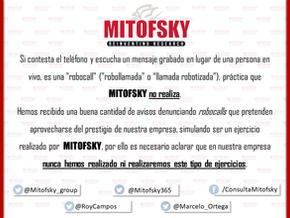 #Mitofsky no realiza, nunca ha realizado ni realizará robocalls