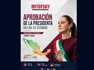 Aprobación presidencial por estado, junio 2026