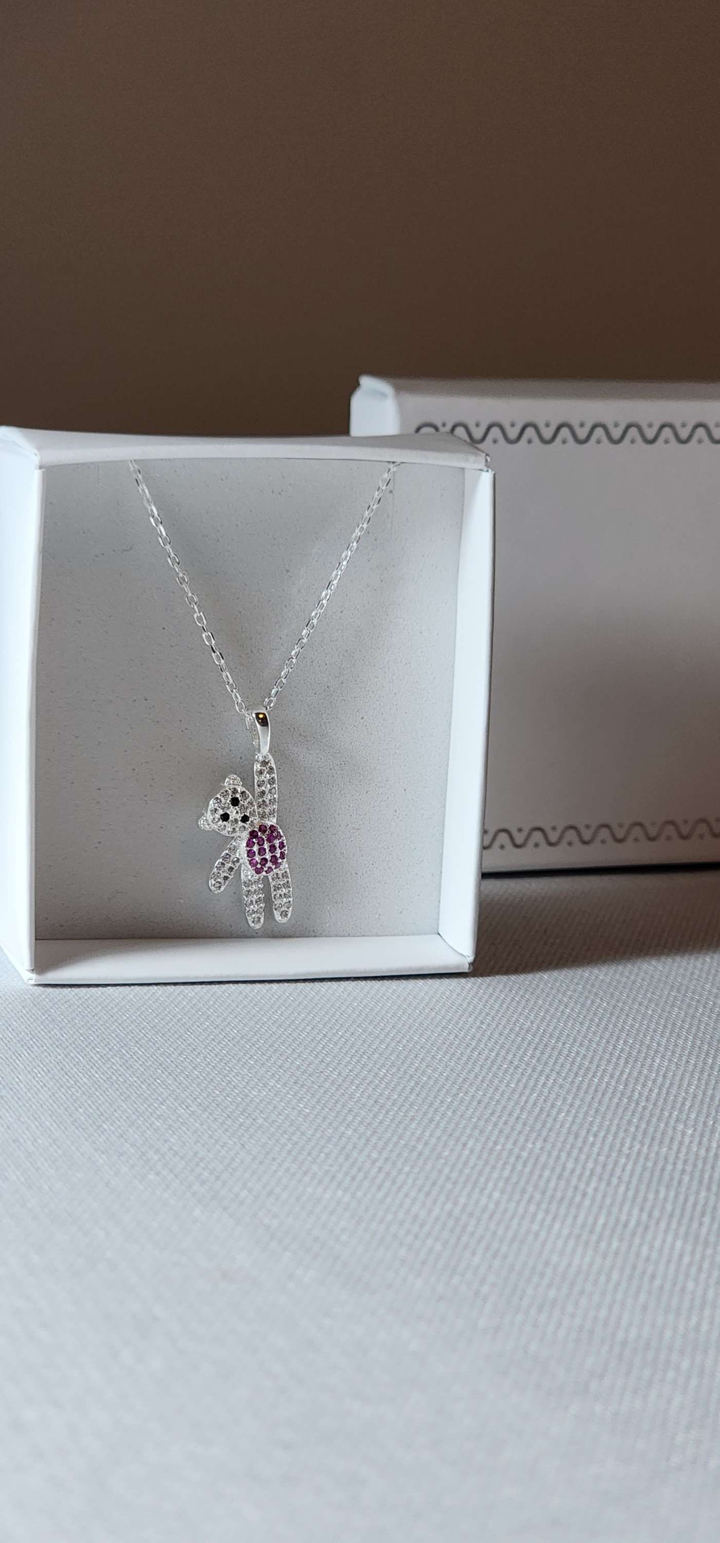 Collar con dije osito Plata 925