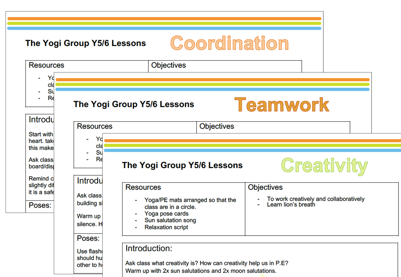 Y5-6 Yoga Lesson Plans