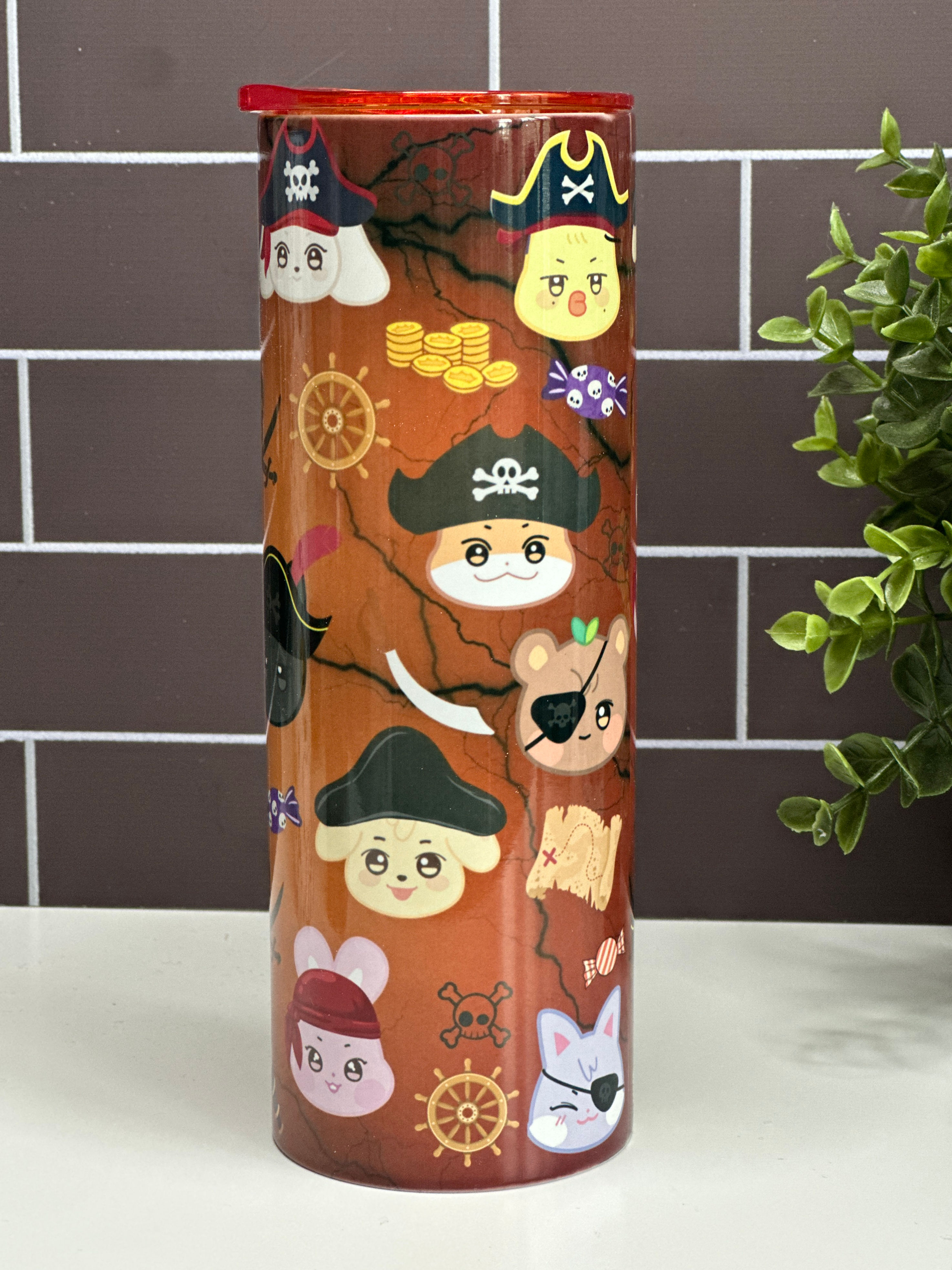 Ateez Aniteez Halloween Pirates Stainless Steel Tumblernt
