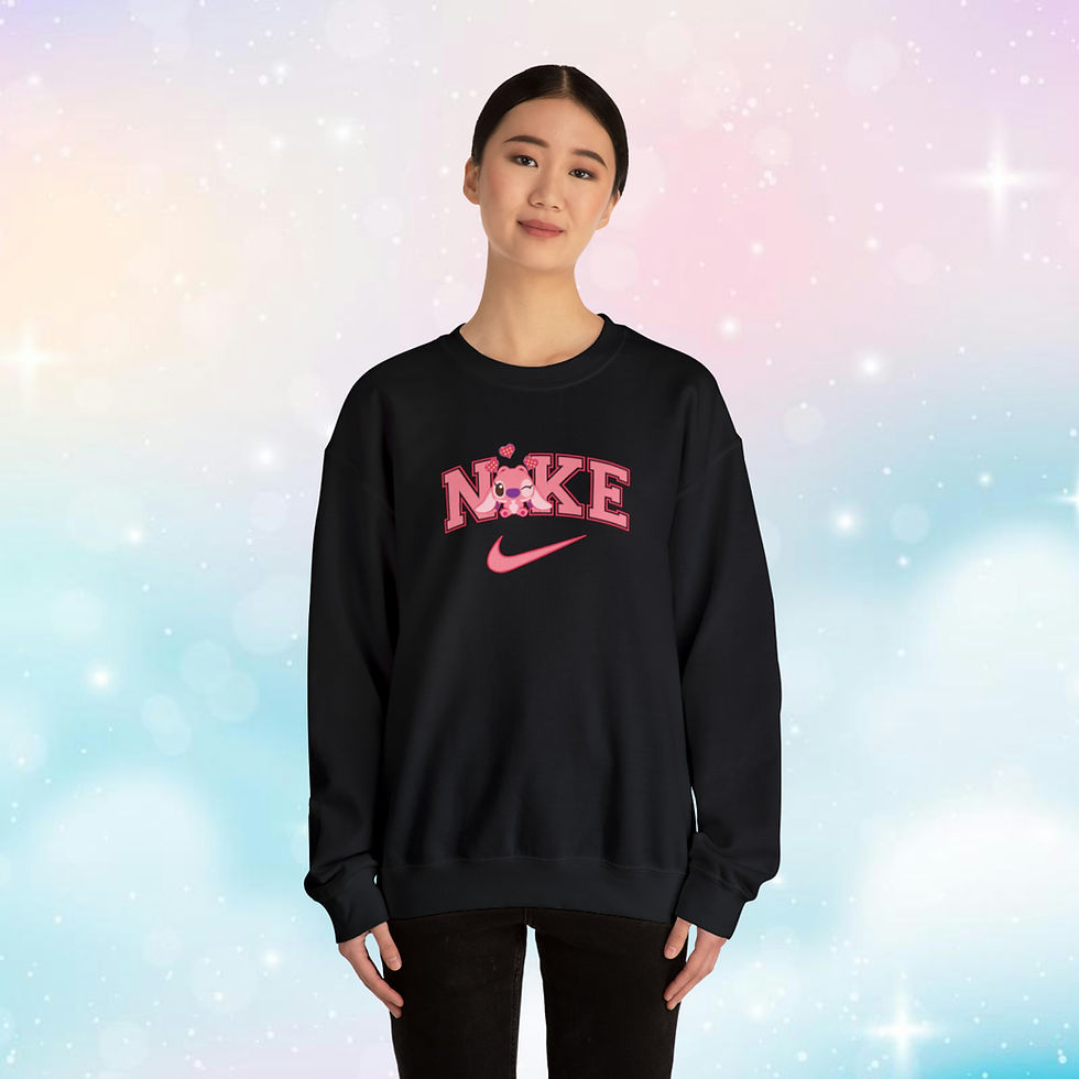 Miniature : Angel Nike Kawaii Unisex Heavy Blend™ Crewneck Sweatshirt