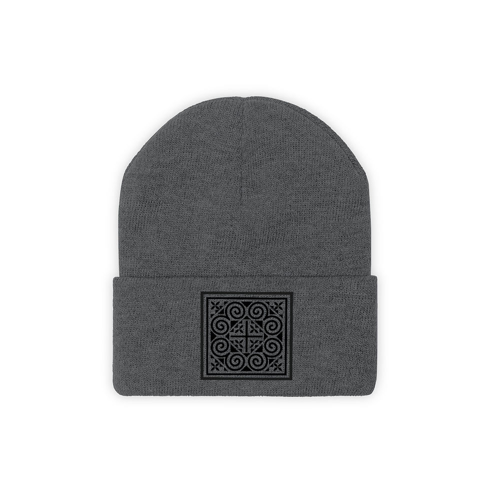 Thumbnail: Hmong Pattern 1 Knit Beanie