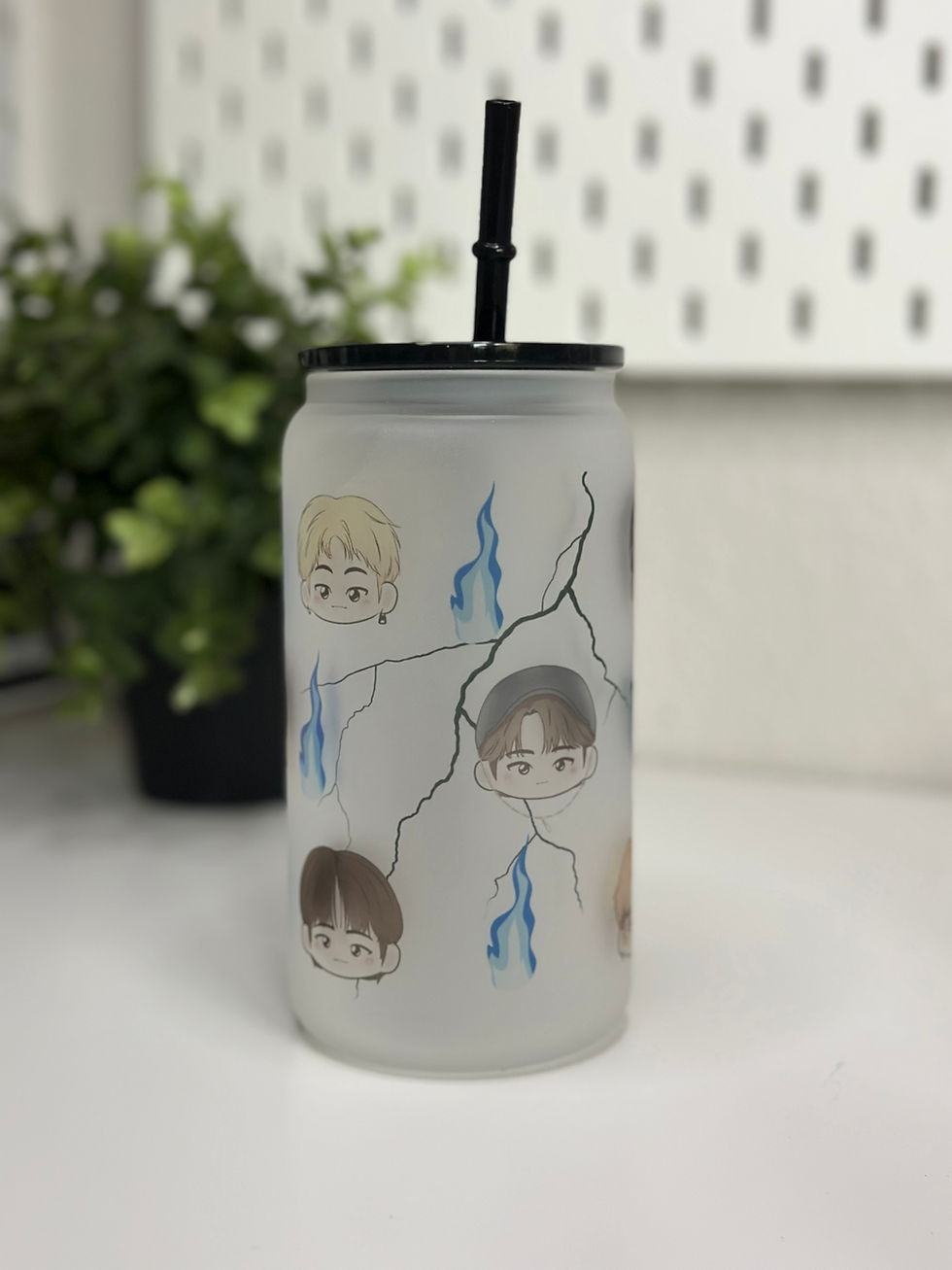 Thumbnail: SKZ Thunderous 16oz glass tumbler 