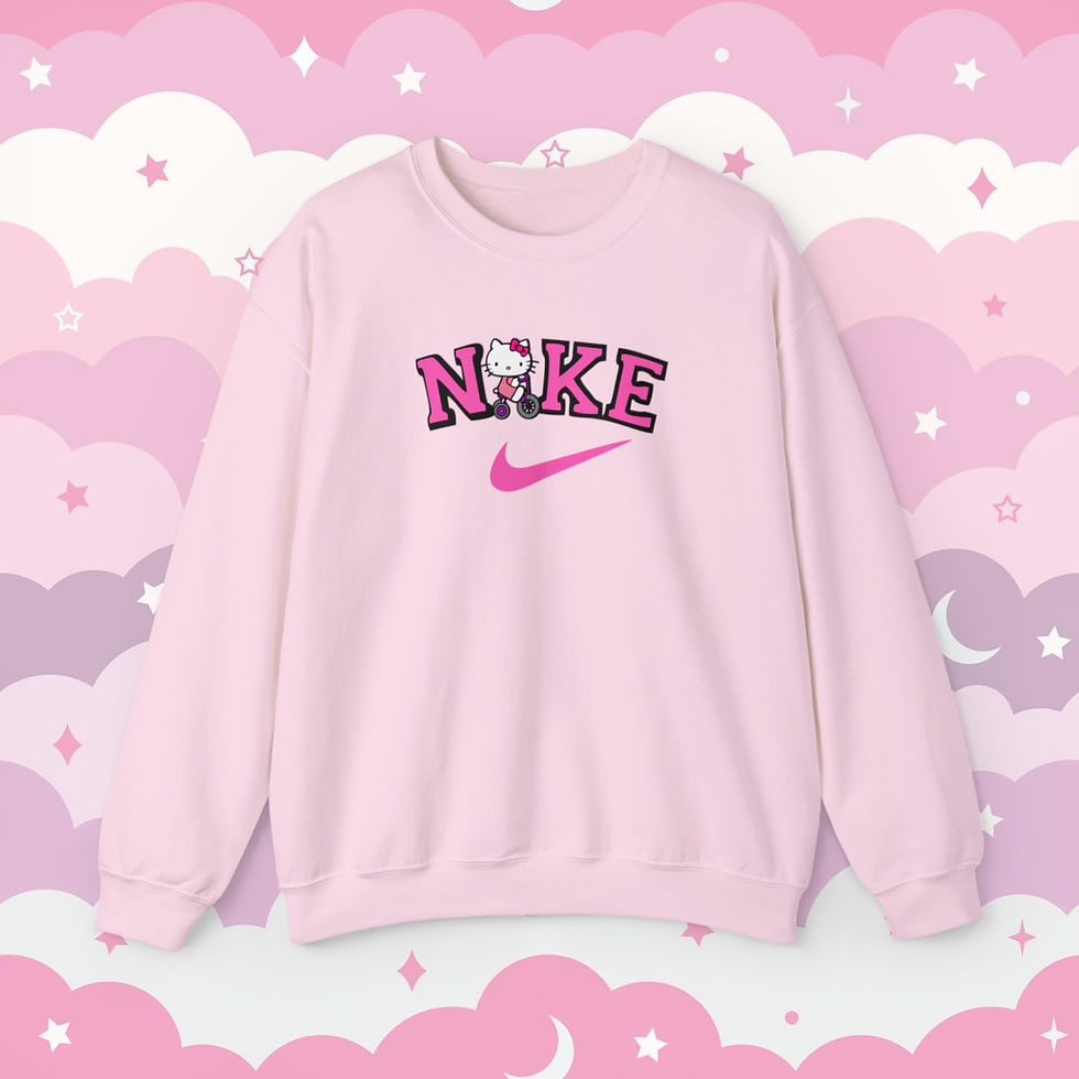 Miniature : Hello Kitty Nike Kawaii Unisex Heavy Blend™ Crewneck Sweatshirt