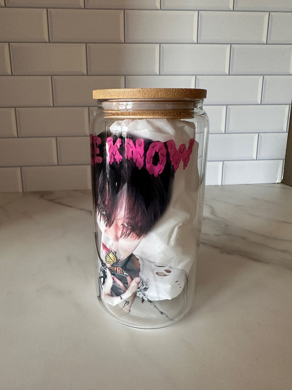Thumbnail: Stray Kids Lee Know Glass Tumbler 