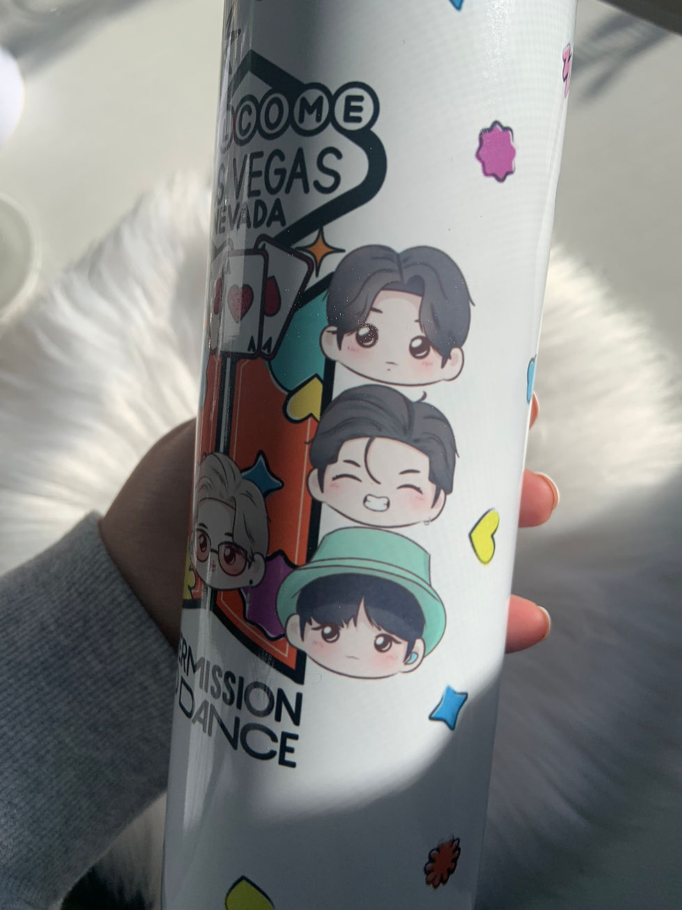 Thumbnail: BTS Permission to Dance Vegas Logo Chibi Tumbler