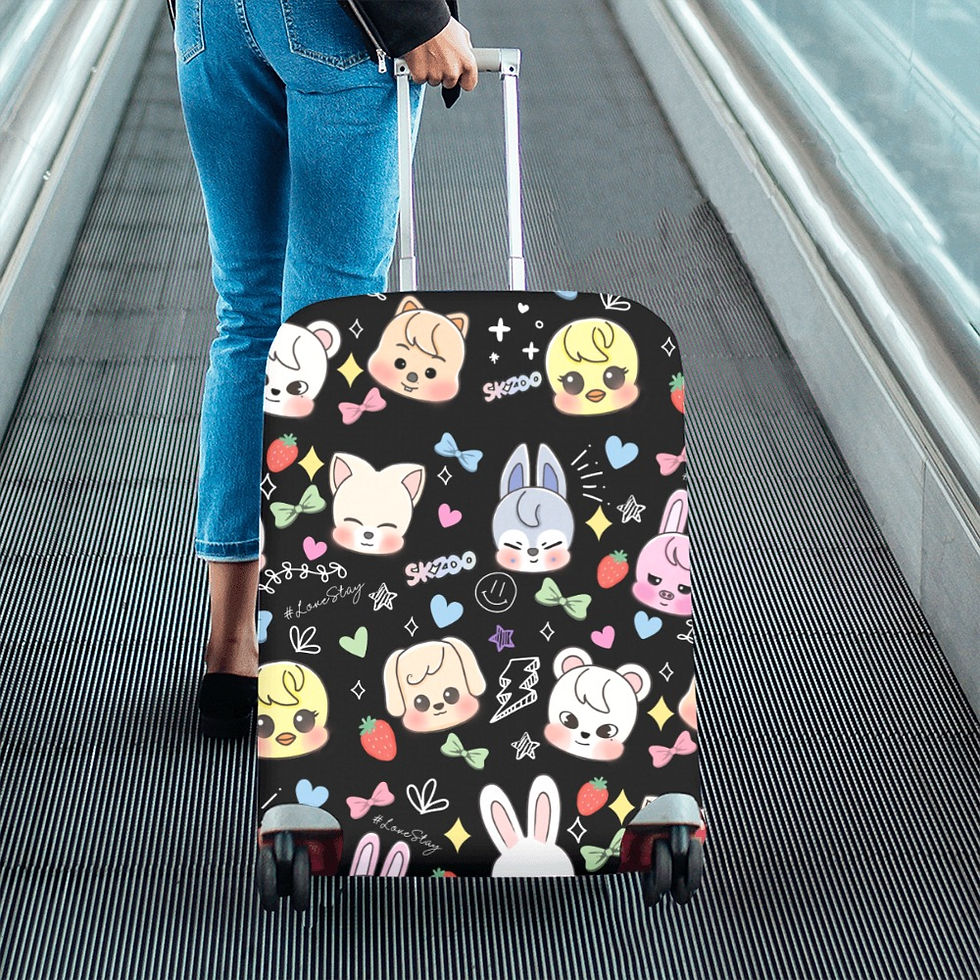 Прев'ю: Stray Kids Skzoo Doodle Luggage Cover Medium Luggage Cover (22"-25") (Medium)