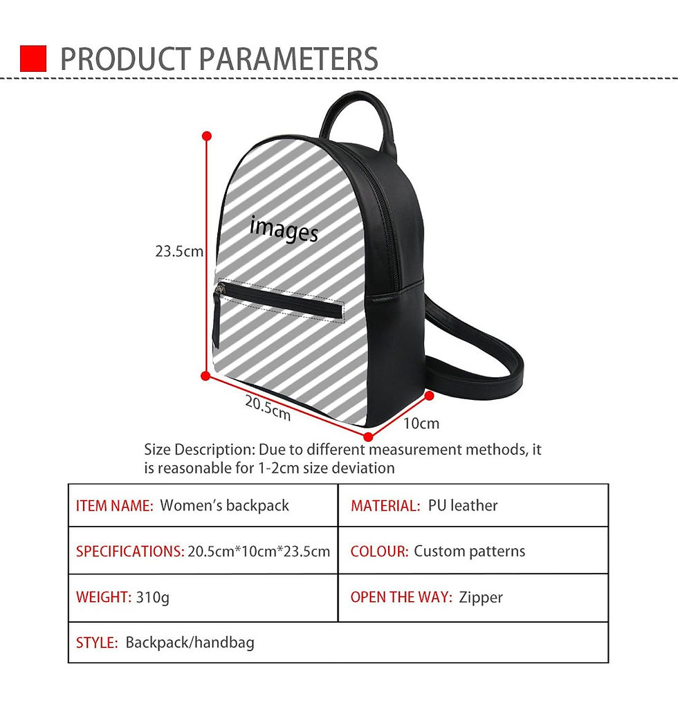 Miniatyrbild: SKZ Skzoo Faux Leather Mini Backpack (Pre-Order)