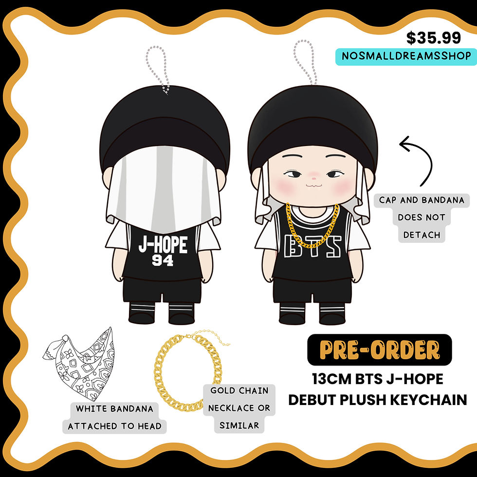 Miniature : BTS Debut Plush Keychain (pre-order)