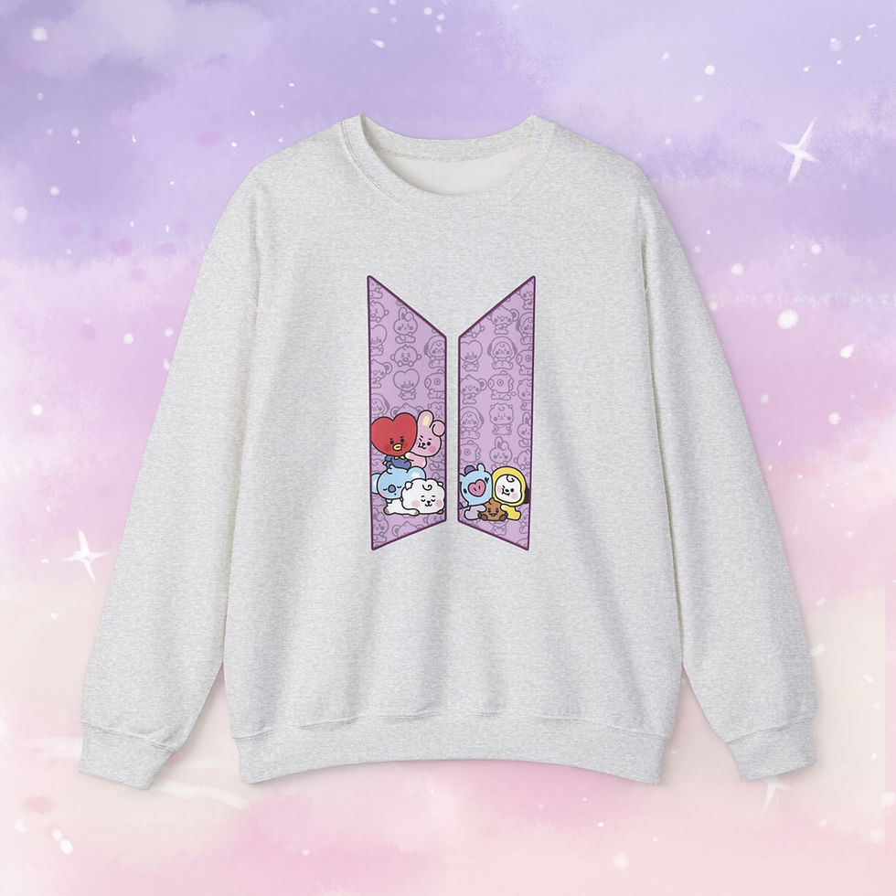 Thumbnail: BTS BT21 OT7 Unisex Heavy Blend™ Crewneck Sweatshirt