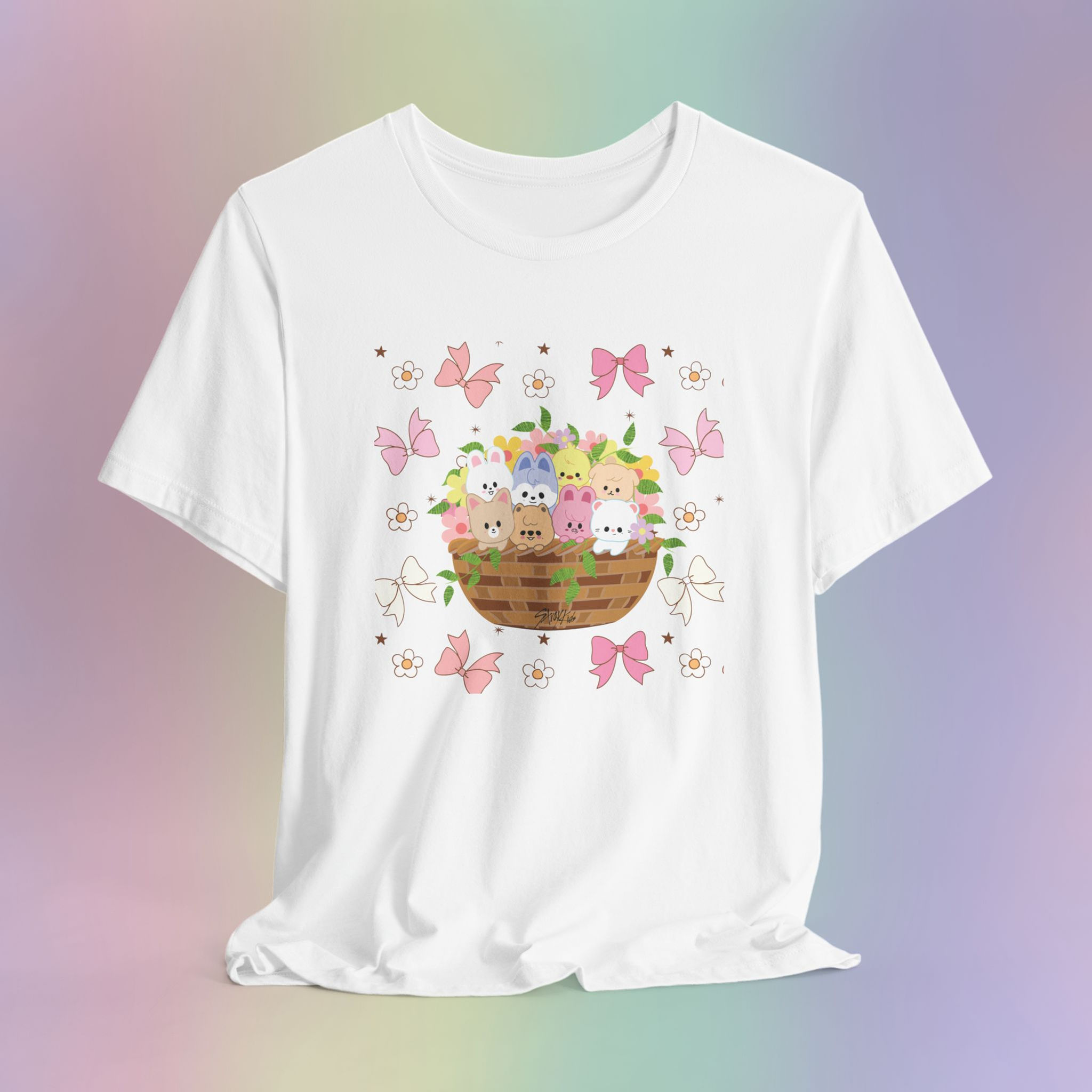 SKZ Flower Basket Graphic Tee - Unisex Short Sleeve Shirt