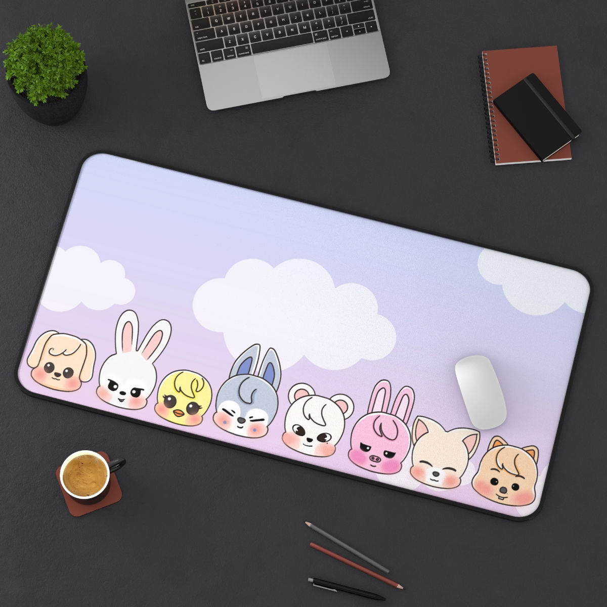 SKZOO Pink/Purple Desk Mat