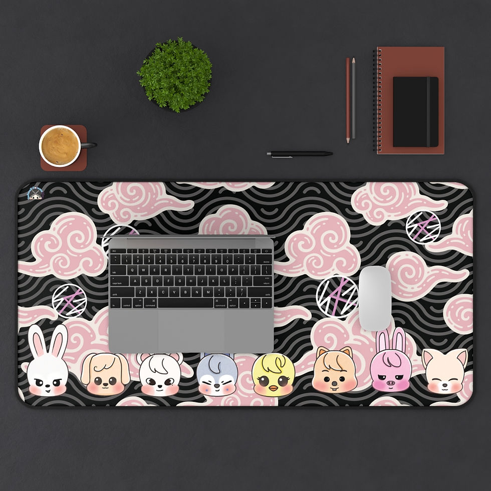 Thumbnail: Stray Kids Skzoo Pink Cloud Desk Mat