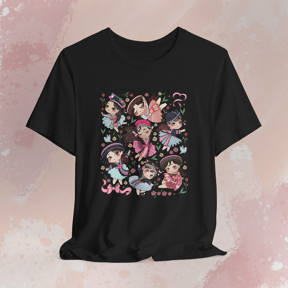 Миниатюра: Hmong Dancing Dolls Unisex Jersey Short Sleeve Tee