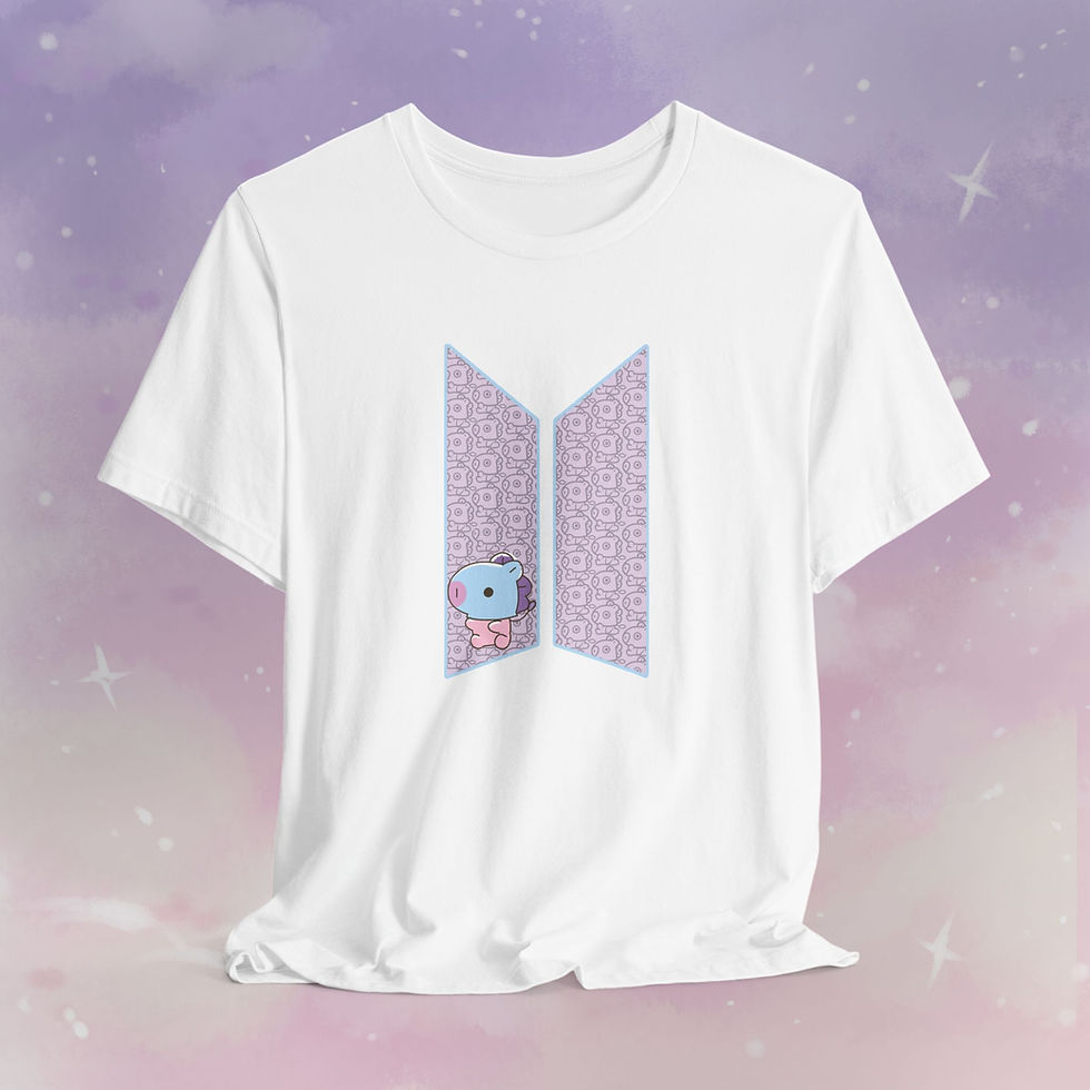 Thumbnail: BTS BT21 Mang logo Unisex Jersey Short Sleeve Tee