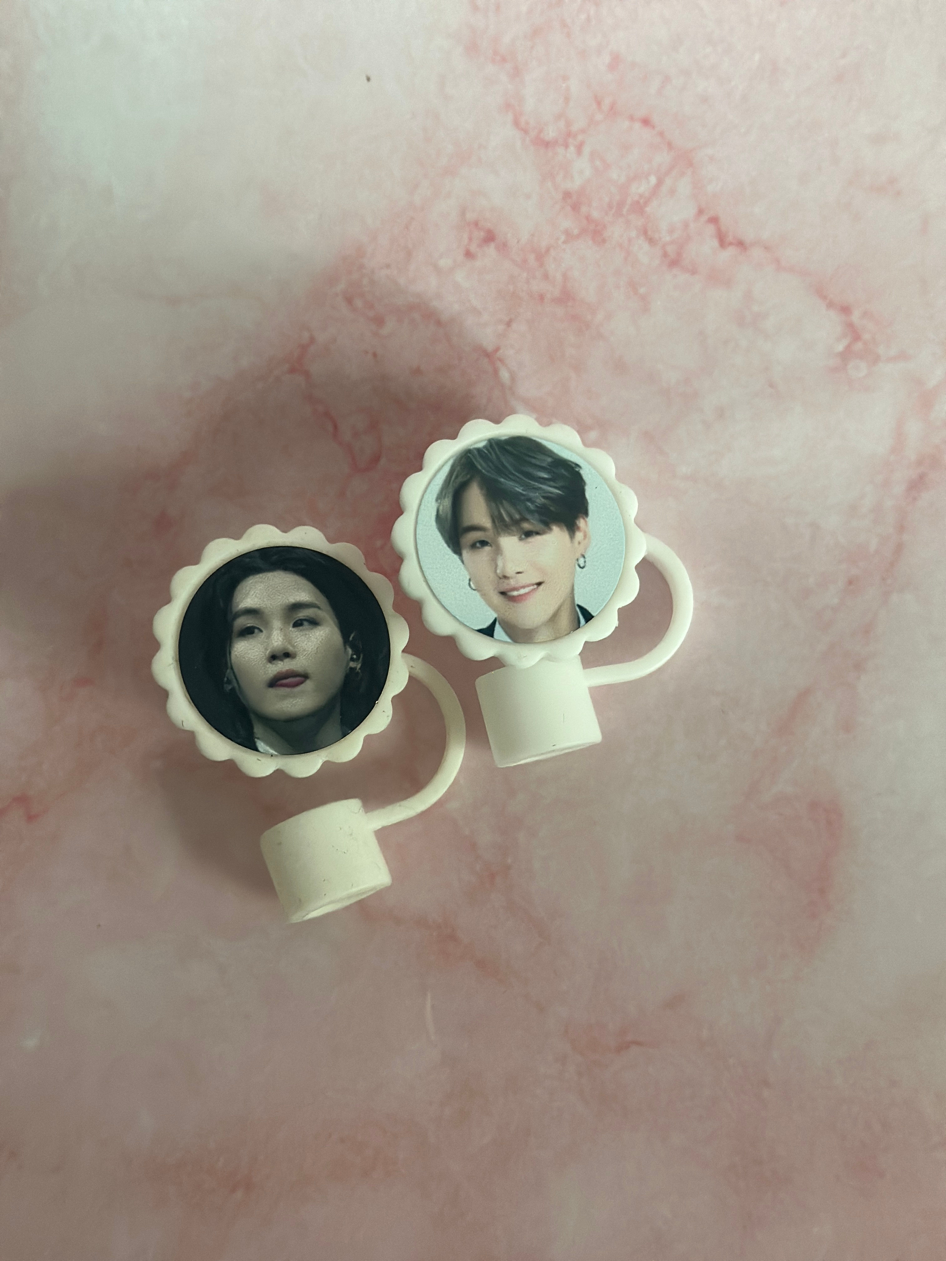 BTS Suga Straw topperd (2pc) (Clearance)