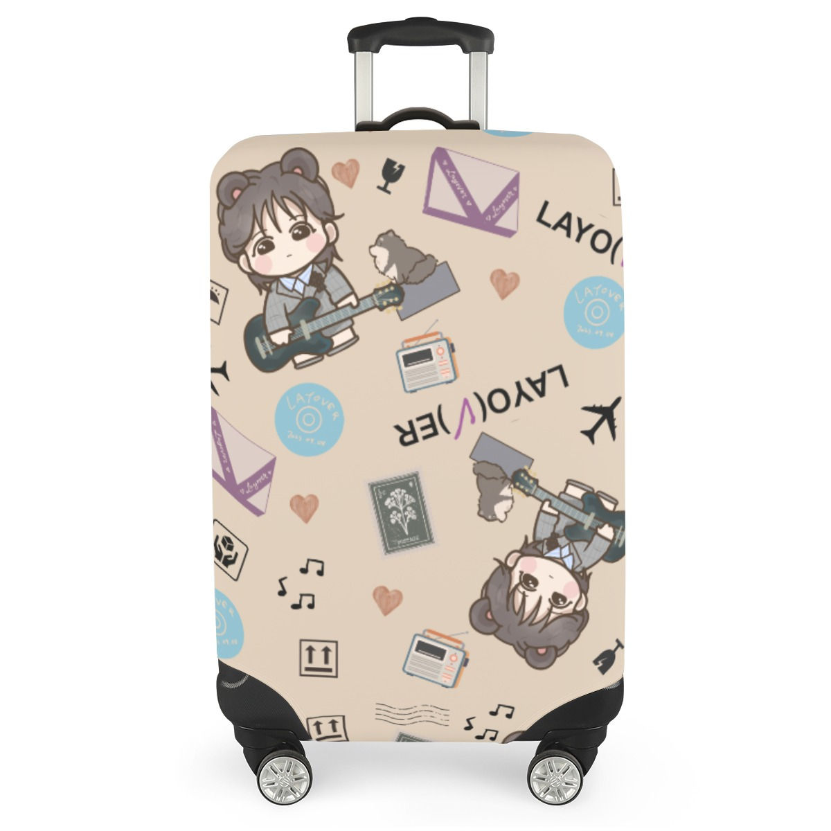 BTS V Layover All-over Print Luggage Cover