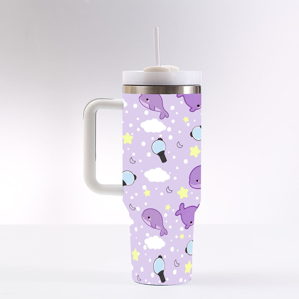 Thumbnail: BTS Whale Lightstick 40 oz Tumbler With Handle