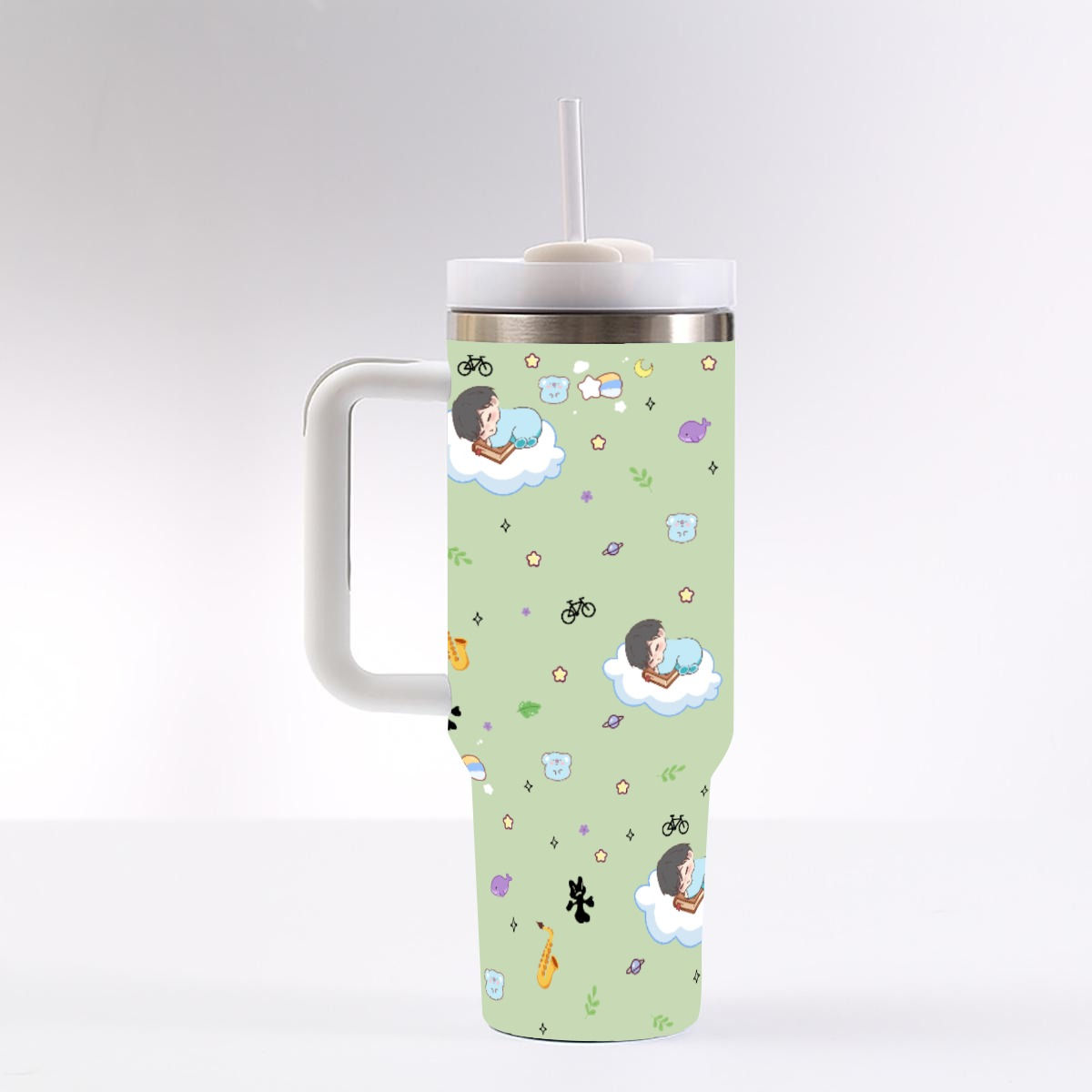 BTS Sleeping Baby RM 40 oz Tumbler With Handle