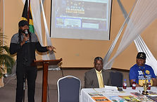 Tony Rebel speaking at IRAWMA Press laun