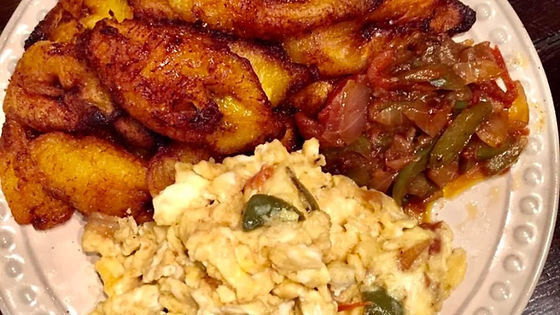 Fried Plantain With Eggs